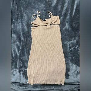 Shein Ribbed Cutout Mini Dress